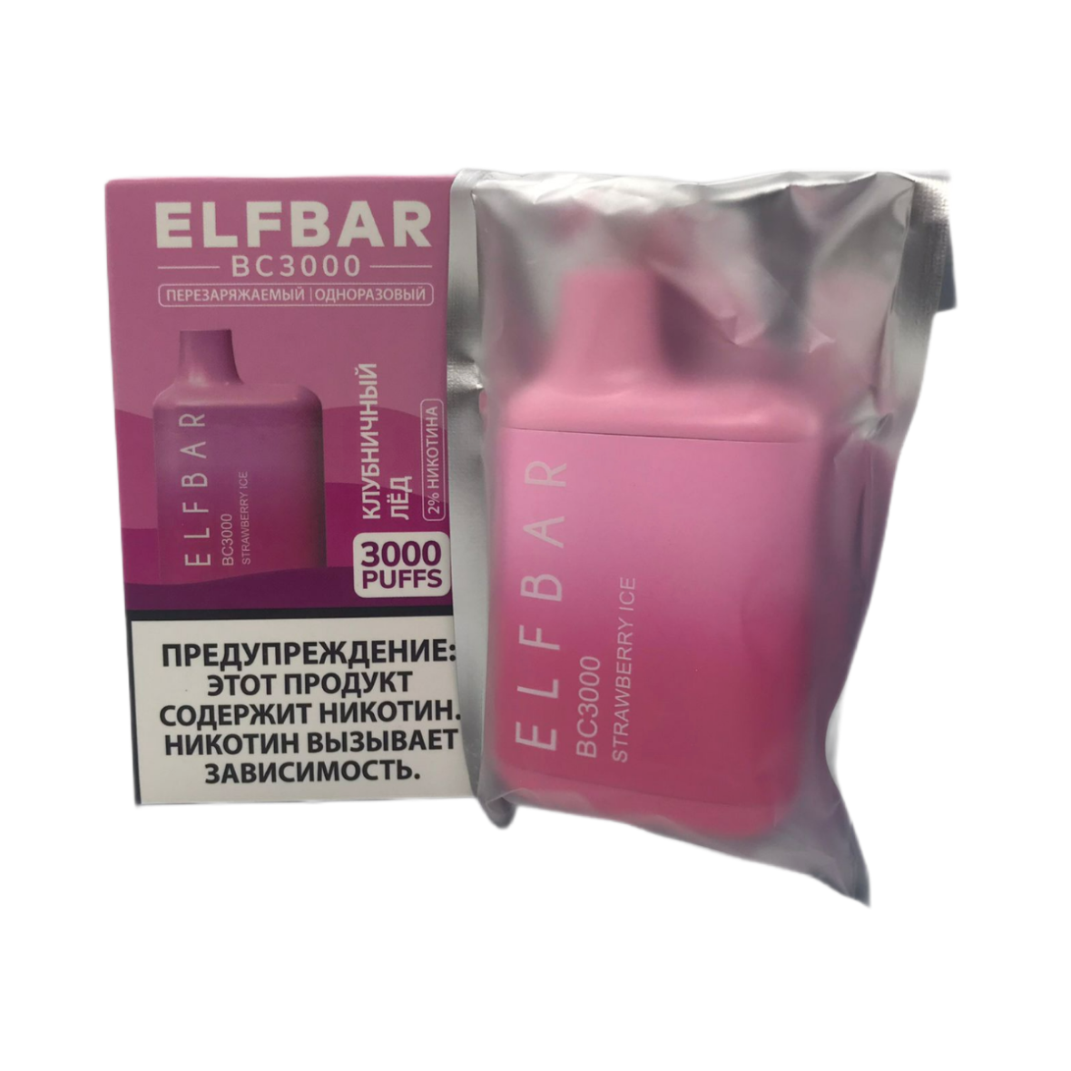 ELFBAR 3000 Клубничный лёд