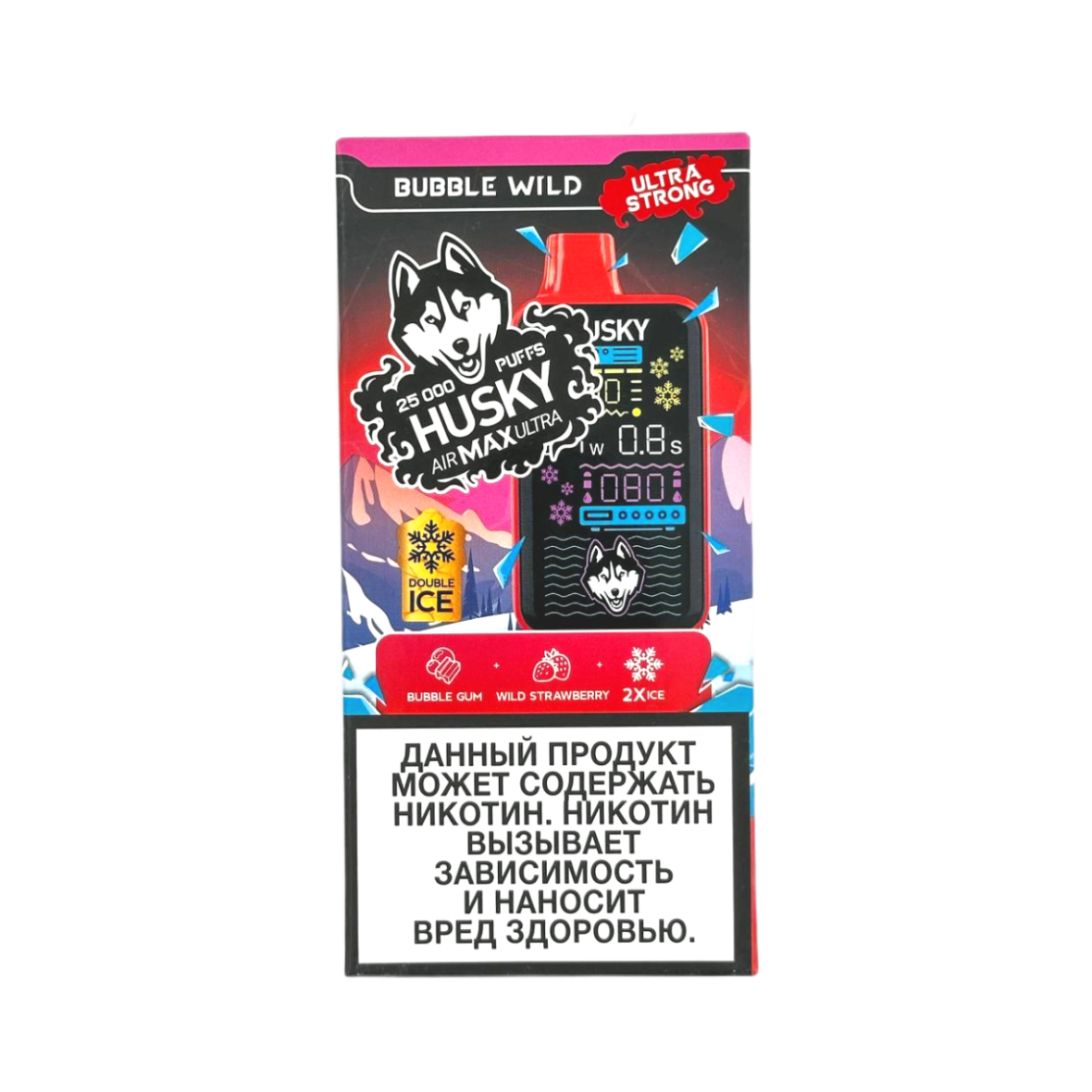 HUSKY AIRMAX ULTRA 25000 Жвачка с лесными ягодами