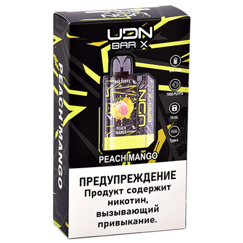 UDN BAR X III 7000 Персик, Манго
